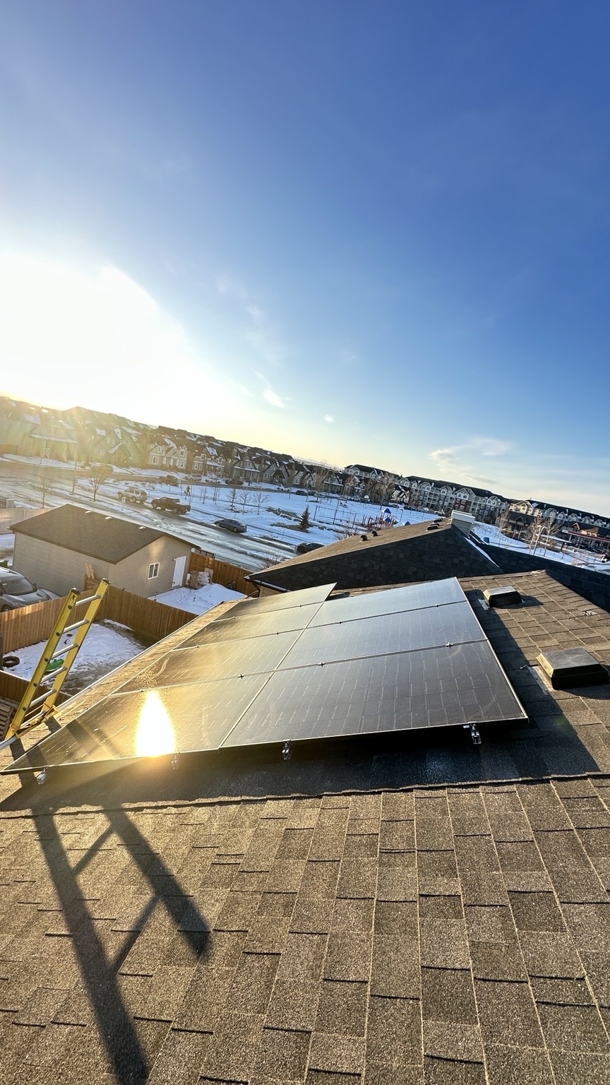 Aigentra Solar rooftop solar installation in Alberta